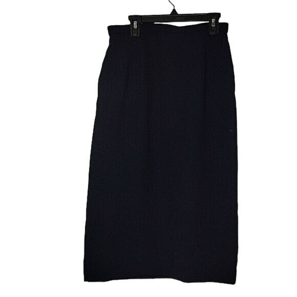 PENDELTON Business Casual Lined Skirt Sz 4 Blue Career Work Polyester Vintage